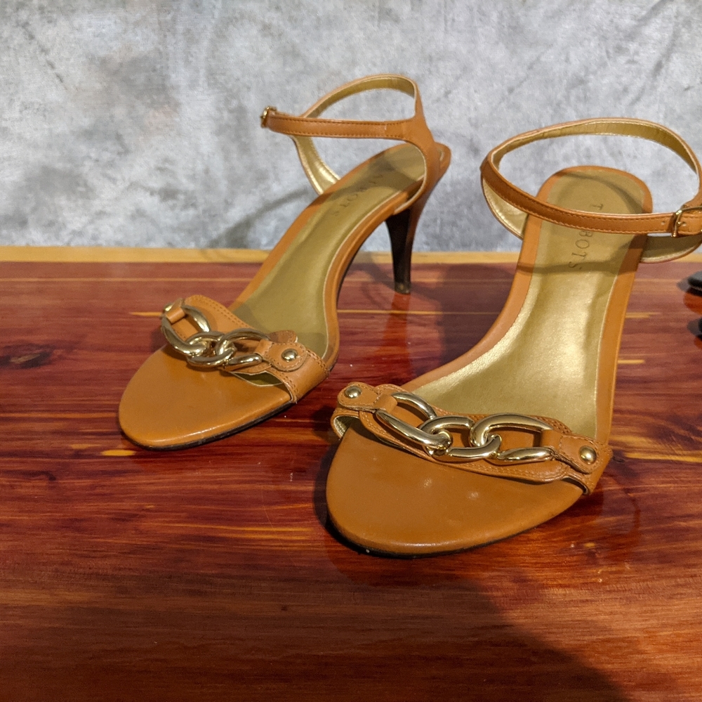 Talbots leather heels